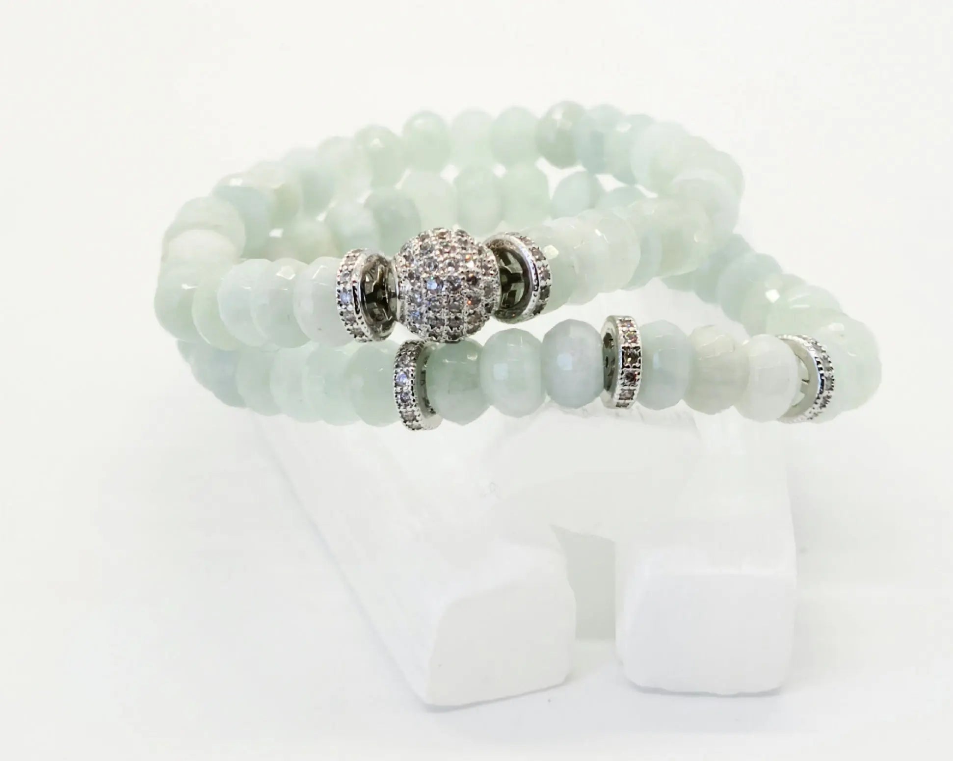 Aquamarine Gemstone Ashley Bracelet Set Ashley James Jewelry Design