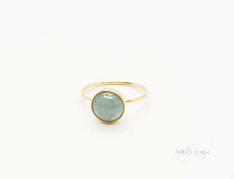 Aquamarine Gold Filled Ring Ashley James Jewelry Design