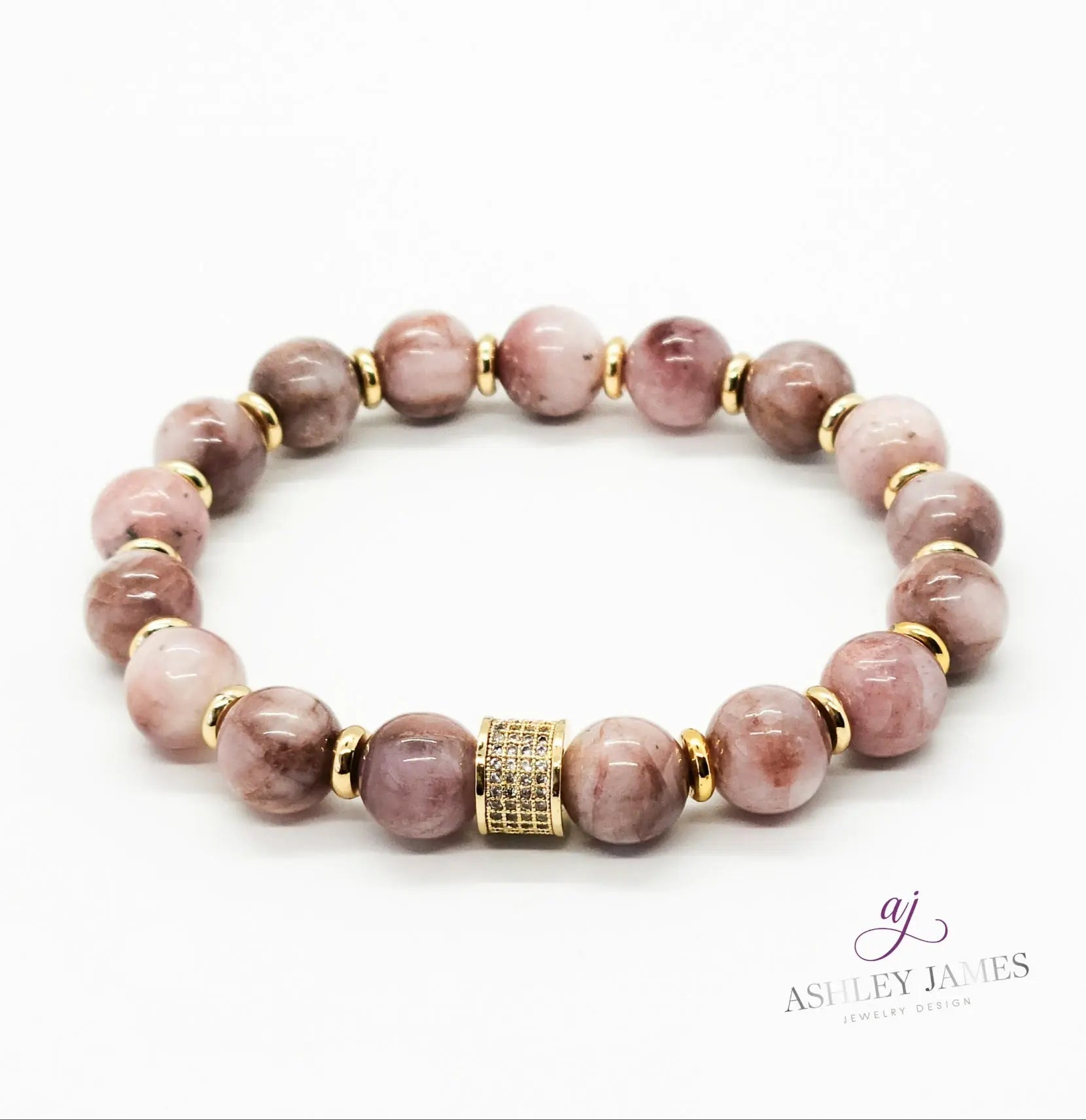 Kunzite Infinity Bracelet Ashley James Jewelry Design