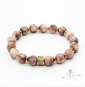 Kunzite Infinity Bracelet Ashley James Jewelry Design