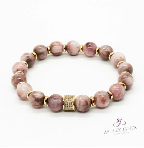 Kunzite Infinity Bracelet Ashley James Jewelry Design