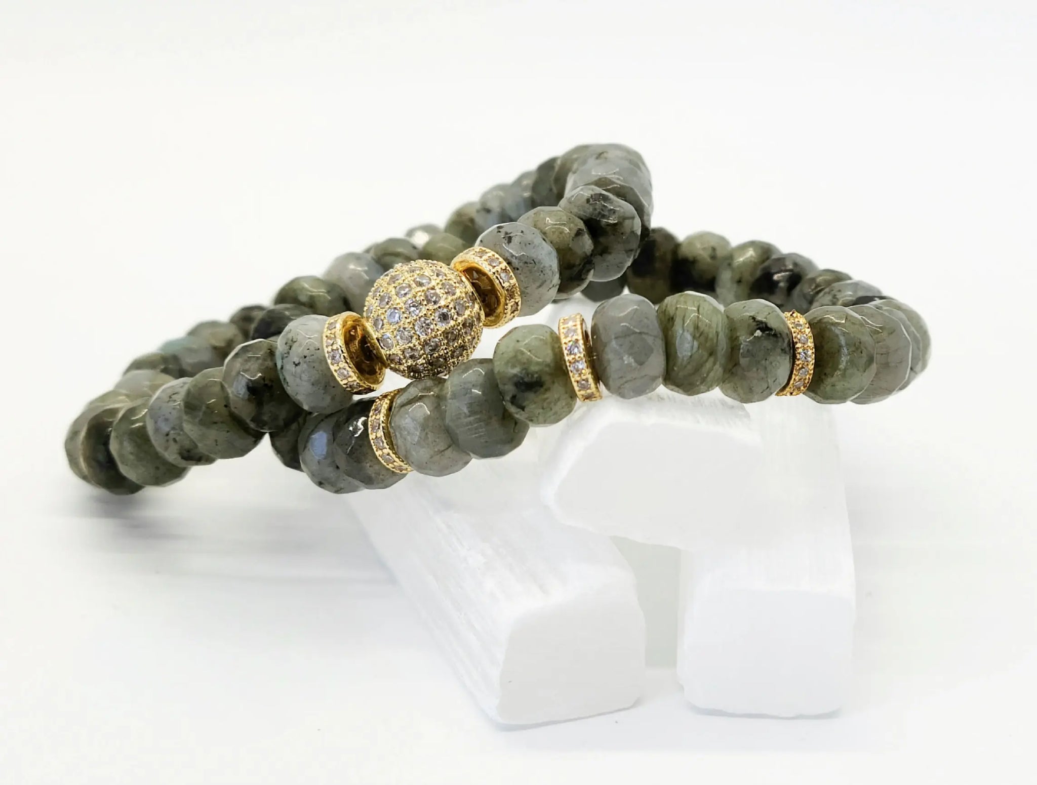 Labradorite Gemstone Ashley Bracelet Set Ashley James Jewelry Design