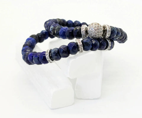 Lapis Lazuli Gemstone Ashley Bracelet Set Ashley James Jewelry Design