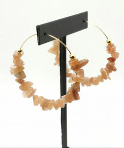 Sunstone Chip Earrings Ashley James Jewelry Design