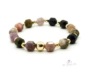 Tourmaline Gemstone Prism Power Bracelet (Balance) Ashley James Jewelry Design