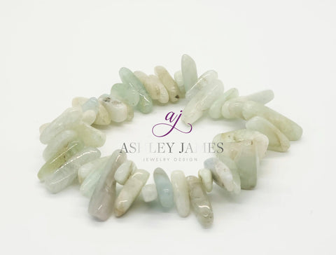 Aquamarine Stonehenge Bracelet - Ashley James Jewelry Design