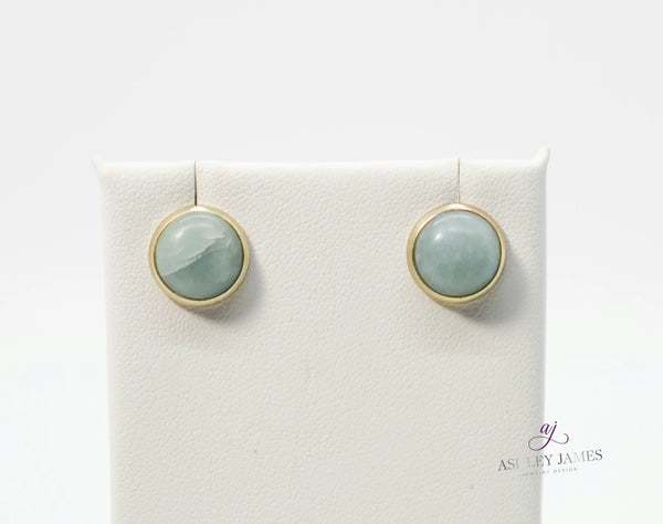 Aquamarine Stud Earrings - Ashley James Jewelry Design