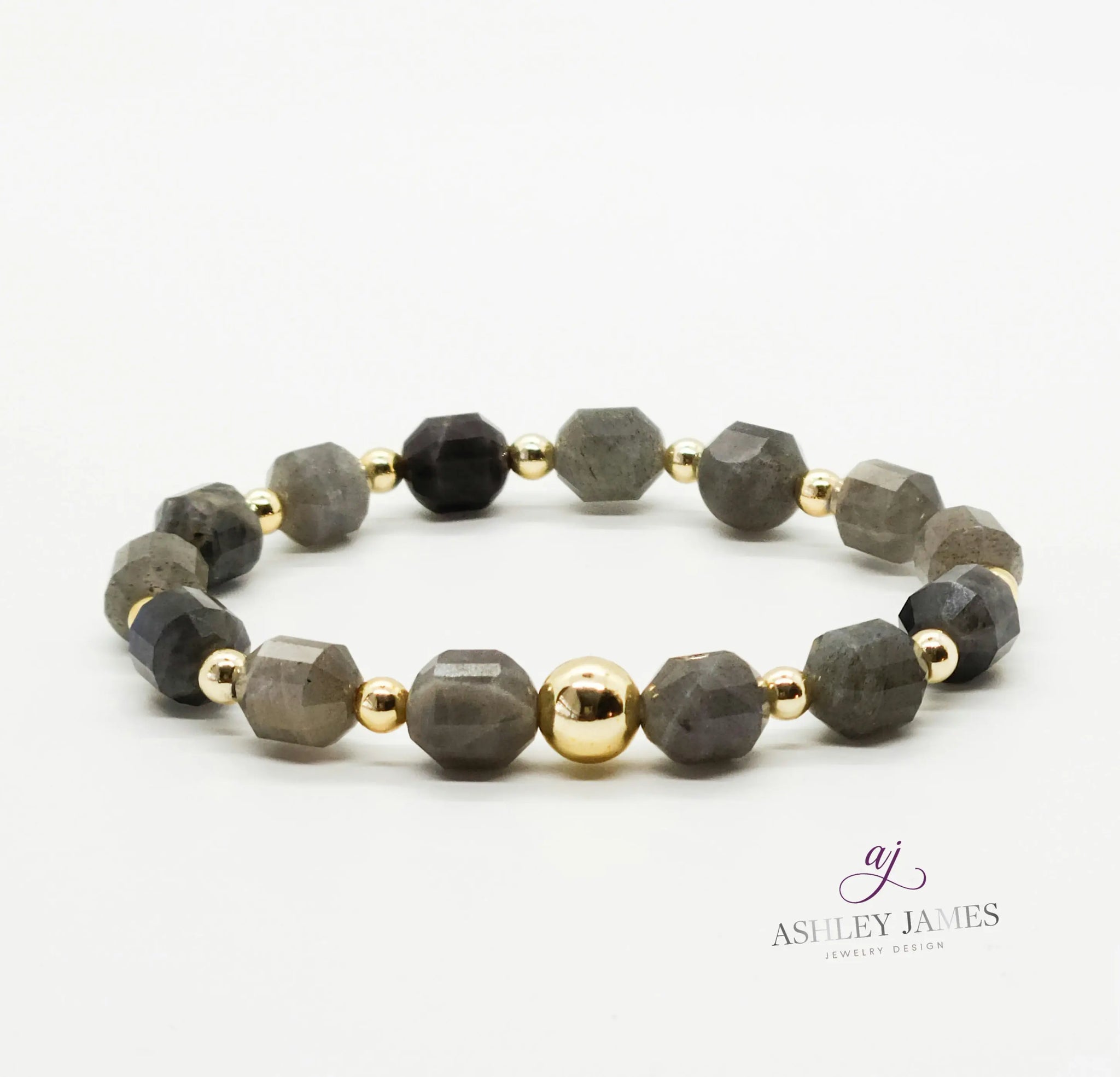 Labradorite Gemstone Prism Power Bracelet (Goal Attainment) - Ashley James Jewelry Design