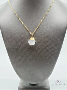 Moonstone Birthstone Necklace (June) - Ashley James Jewelry Design