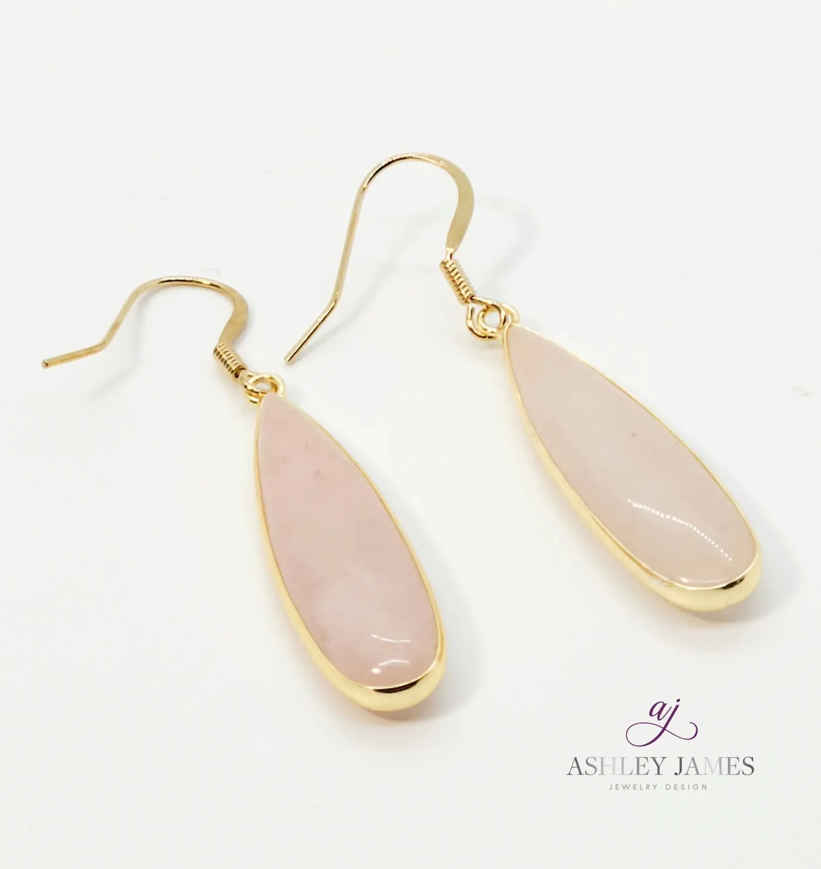 Rose Quartz Earrings | Women's Drop Earrings | ALLORA JADE – Allora Jade