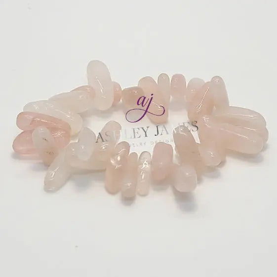 Rose Quartz Stonehenge Bracelet - Ashley James Jewelry Design