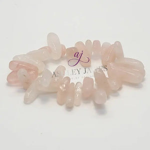 Rose Quartz Stonehenge Bracelet - Ashley James Jewelry Design